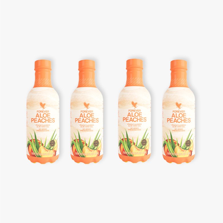 4-Pack Aloe Peaches