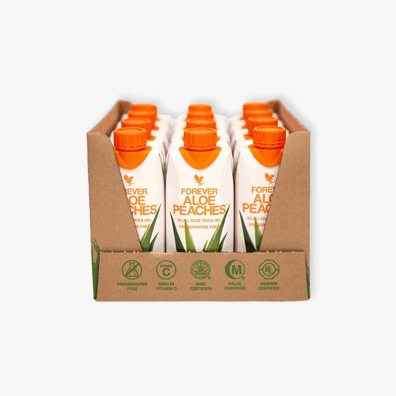 Forever Aloe Peaches 330 ml 12-pack