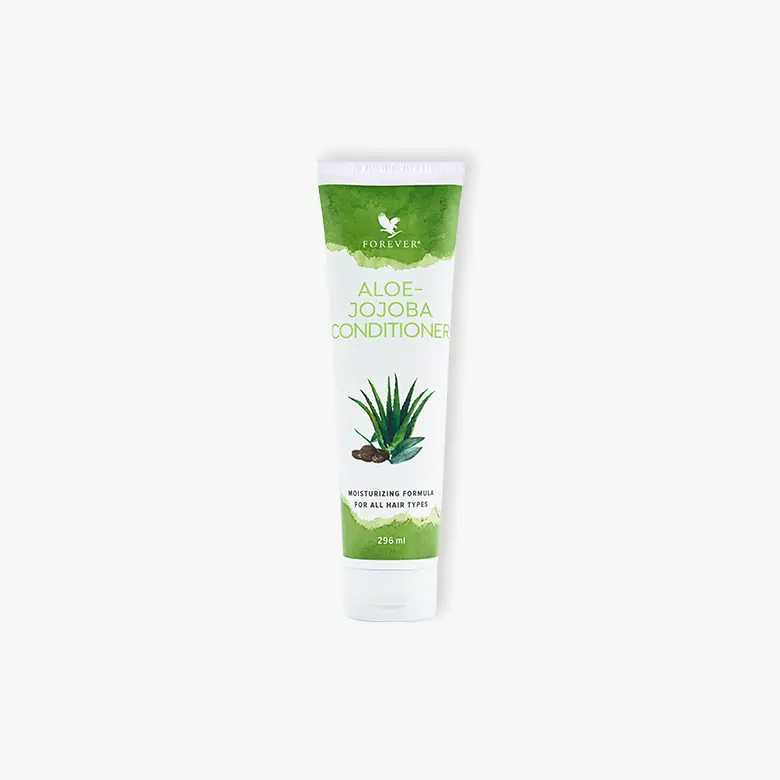 Aloe JOJOBA Regenerator za kosu sa aloe verom i uljem jojobe koji dubinski hidratizuje odmotava i zaglađuje kosu bez parabena i mineralnog ulja idealan za suvu i oštećenu kosu – Forever Living | Aloe Zdravlje