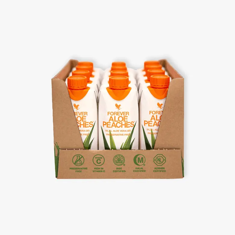 Aloe Peaches 12x330ml