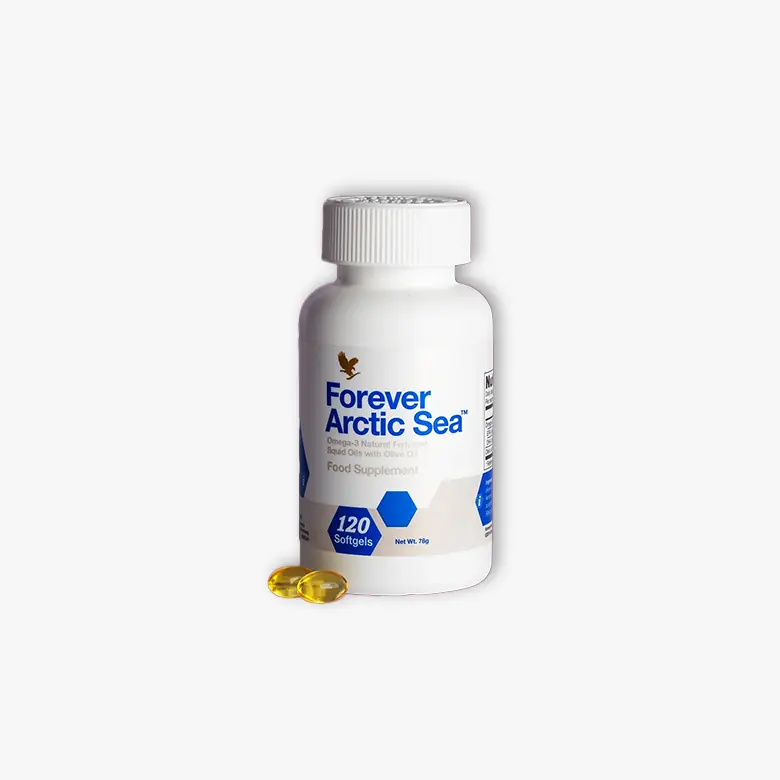 Forever Arctic Sea omega-3 riblje ulje i ulje kalamarija EPA i DHA sa maslinovim uljem za funkciju srca i mozga, sadrži ribu i mekušce – Forever Living | Aloe Zdravlje