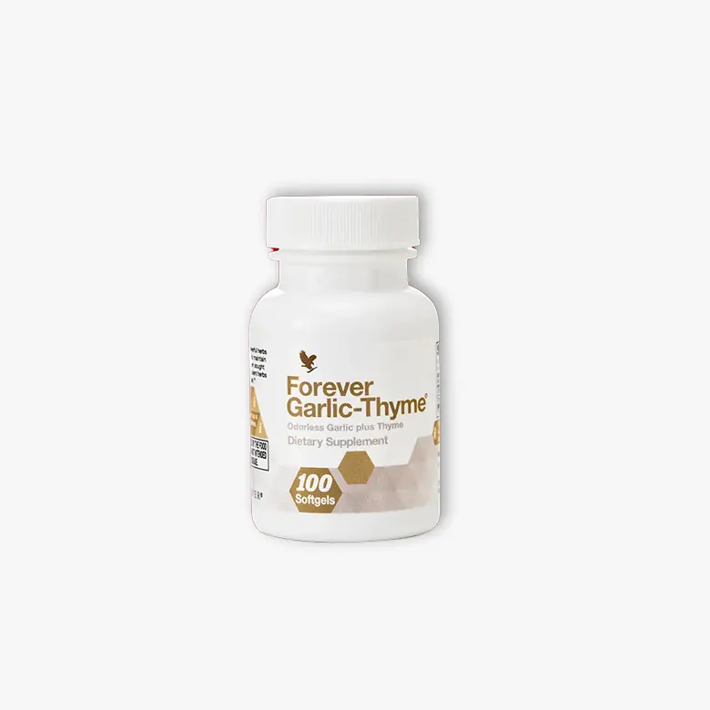 Forever Garlic Thyme beli luk i timijan bez mirisa za normalnu cirkulaciju krvi – Forever Living | Aloe Zdravlje