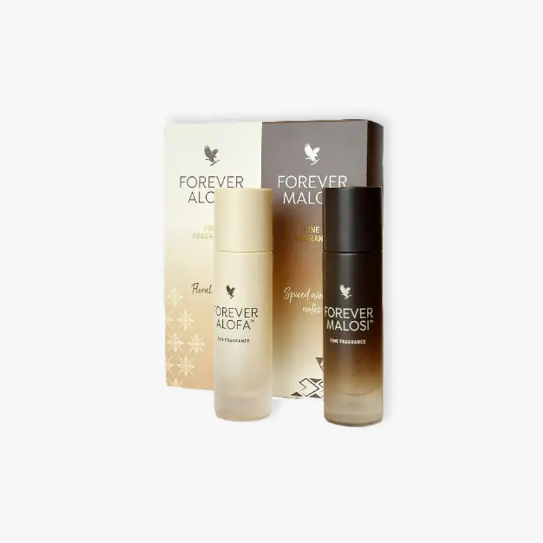 Set parfema Forever Living sa mirisima Forever Alofa i Forever Malosi u elegantnoj poklon kutiji – Forever Living | Aloe Zdravlje