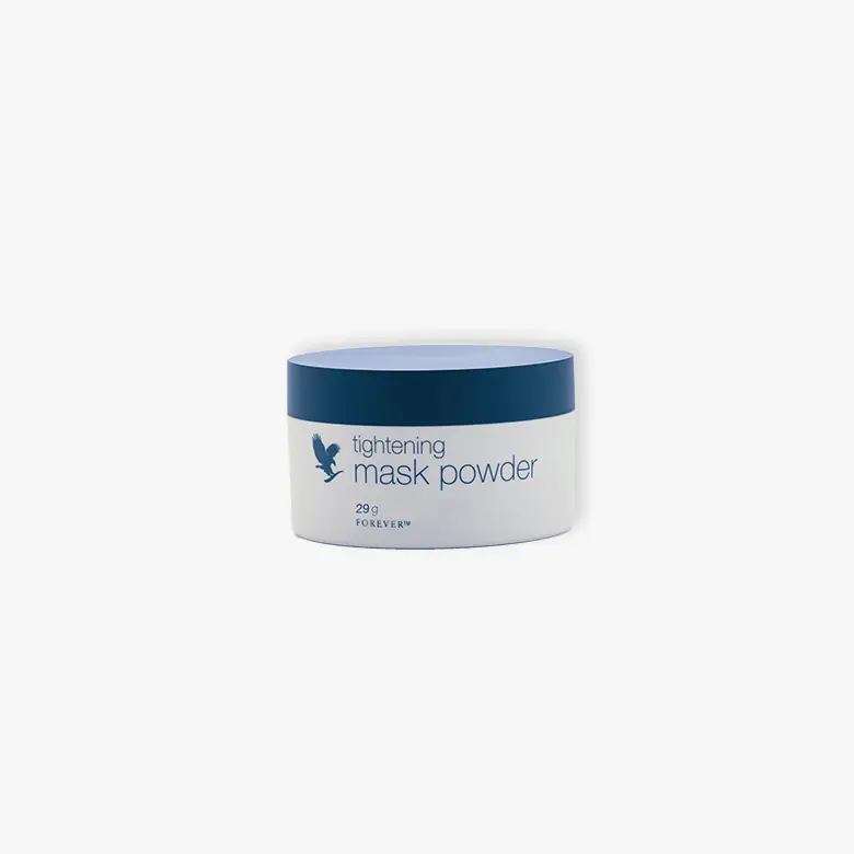 Tightening Mask Powder puder maska za upotrebu s Aloe Activatorom sa kaolinom i morskim algama koja zateže pore tonizira i osvežava kožu uz profesionalni salon-efekat kod kuće – Forever Living | Aloe Zdravlje